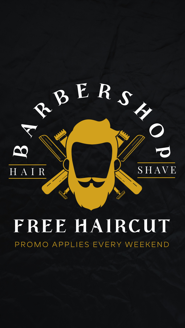 Haircut Promo Facebook Story Design Image Preview