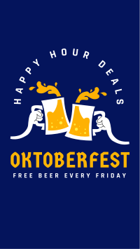 Oktoberfest Happy Hour Deals Facebook Story Design