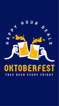 Oktoberfest Happy Hour Deals Facebook story Image Preview