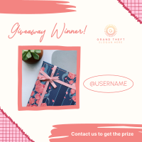 Gift Giveaway Announcement Instagram post Image Preview