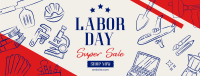 Labor Day Sale Facebook cover Image Preview