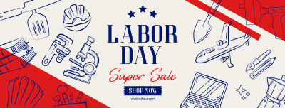 Labor Day Sale Facebook cover Image Preview