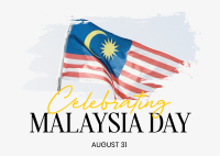 Malaysia Flag Independence Postcard Image Preview