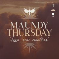Holy Thursday Message Instagram Post Design