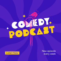 Comedy Podcast Instagram Post Design