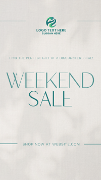 Minimalist Weekend Sale Facebook Story Design