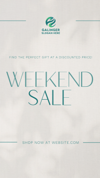 Minimalist Weekend Sale Facebook story Image Preview