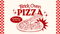 Retro Brick Oven Pizza Facebook event cover Image Preview