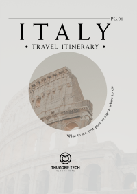 Italy Itinerary Poster Image Preview