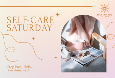 Elegant Self Care Saturday Pinterest board cover