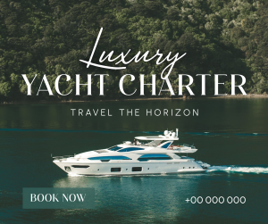Luxury Yacht Charter Facebook post Image Preview