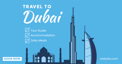 Dubai Travel Package Facebook ad Image Preview