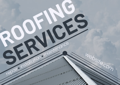 Roofing Expert Postcard Image Preview