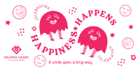 Happiness Is Contagious Twitter post Image Preview