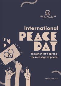 United for Peace Day Poster Design