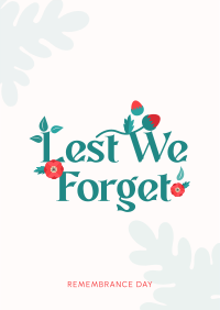 Remembrance Poppy Flower  Flyer Image Preview