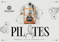 Minimalist Pilates Postcard Image Preview