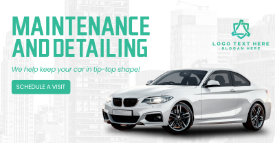 Maintenance & Detailing Facebook ad Image Preview