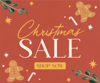 Rustic Christmas Sale Facebook Post Design