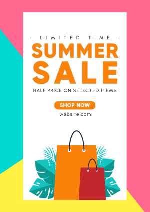 Summer Shopping Poster Image Preview