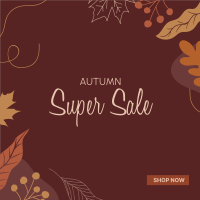 Autumn Leaves Sale Instagram Post Design