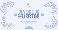 Floral Dia De Los Muertos Facebook Ad Design