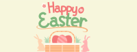 Easter Basket Greeting Facebook cover Image Preview