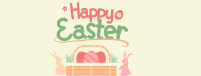 Easter Basket Greeting Facebook cover Image Preview