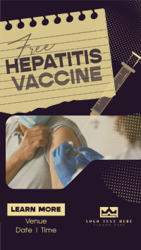 Contemporary Hepatitis Vaccine Facebook Story Design