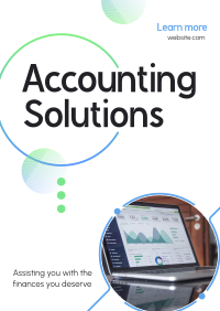 Business Accounting Solutions Poster Design