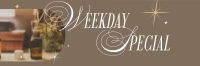 Minimalist Massage Weekday Promo Twitter Header Preview