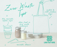 Zero Waste Tips Facebook Post Design