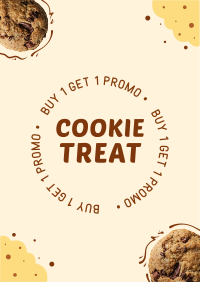 Double Cookie Bite Poster Design