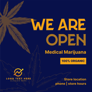 Order Organic Cannabis Instagram post Image Preview