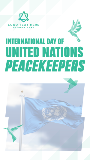 International Day of United Nations Peacekeepers Instagram story Image Preview