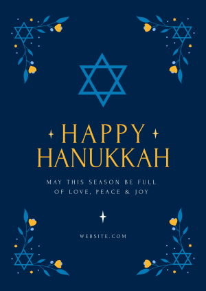 Hanukkah Festival Poster Image Preview