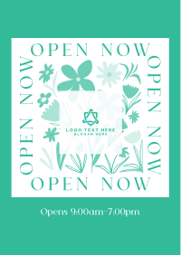 Open Flower Shop Flyer Image Preview