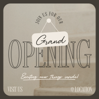 Grand Opening Minimal Instagram Post Preview