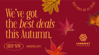 Autumn Leaves Facebook Event Cover Design