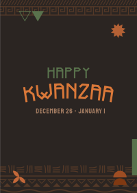 Traditional Kwanzaa Poster Design