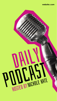Daily Podcast Facebook Story Design