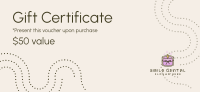 Dotted Lines Gift Certificate Image Preview