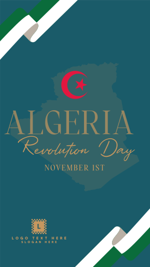 Algerian Revolution Facebook story Image Preview