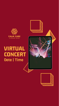 Virtual Concert Invitation Facebook story Image Preview