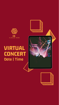 Virtual Concert Invitation Facebook story Image Preview