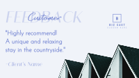 Cozy House Rental Feedback Video Image Preview