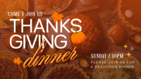 Thanksgiving Dinner Invite Animation Design