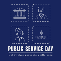 Public Service Day Instagram post Image Preview