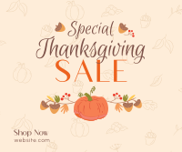 Special Thanksgiving Sale Facebook Post Design