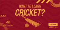 Time to Learn Cricket Twitter post Image Preview